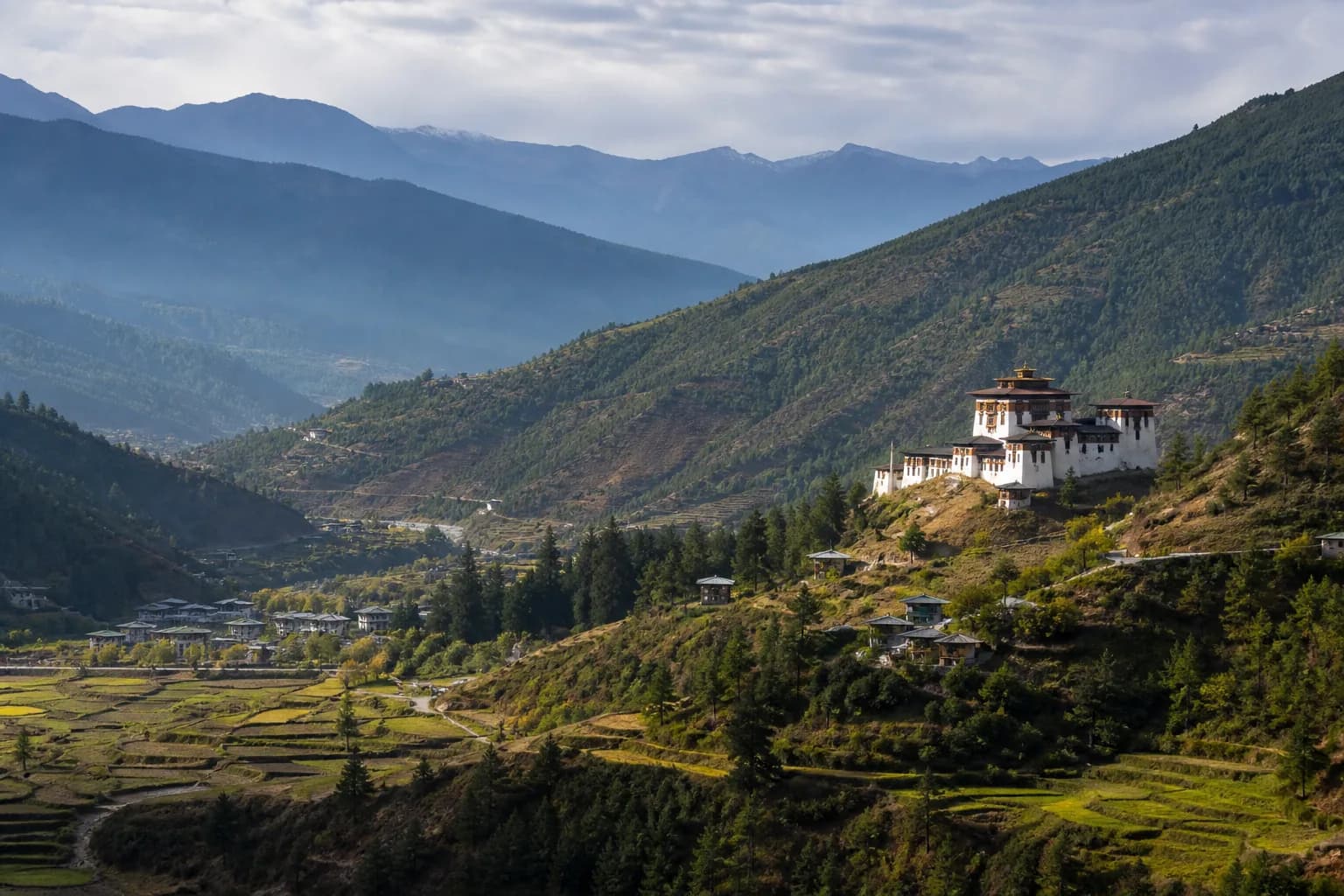 Bhutan travel destination scenery