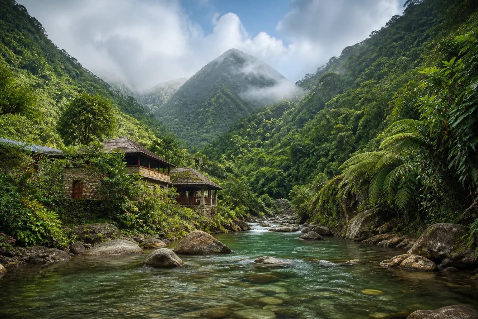 Dominica travel destination scenery