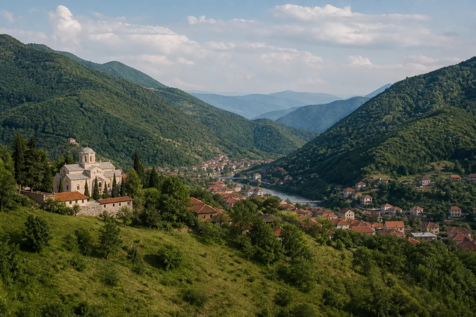 Kosovo travel destination scenery
