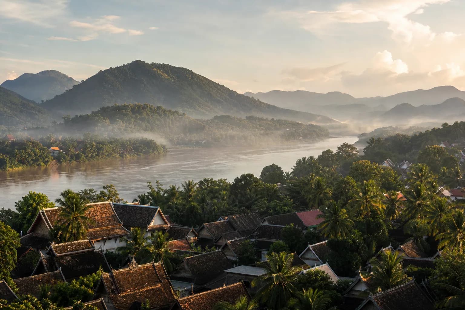 Laos travel destination scenery