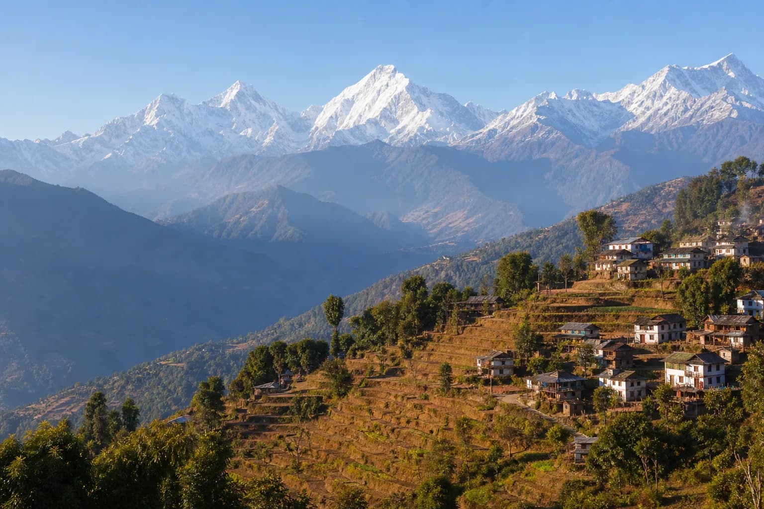 Nepal travel destination scenery