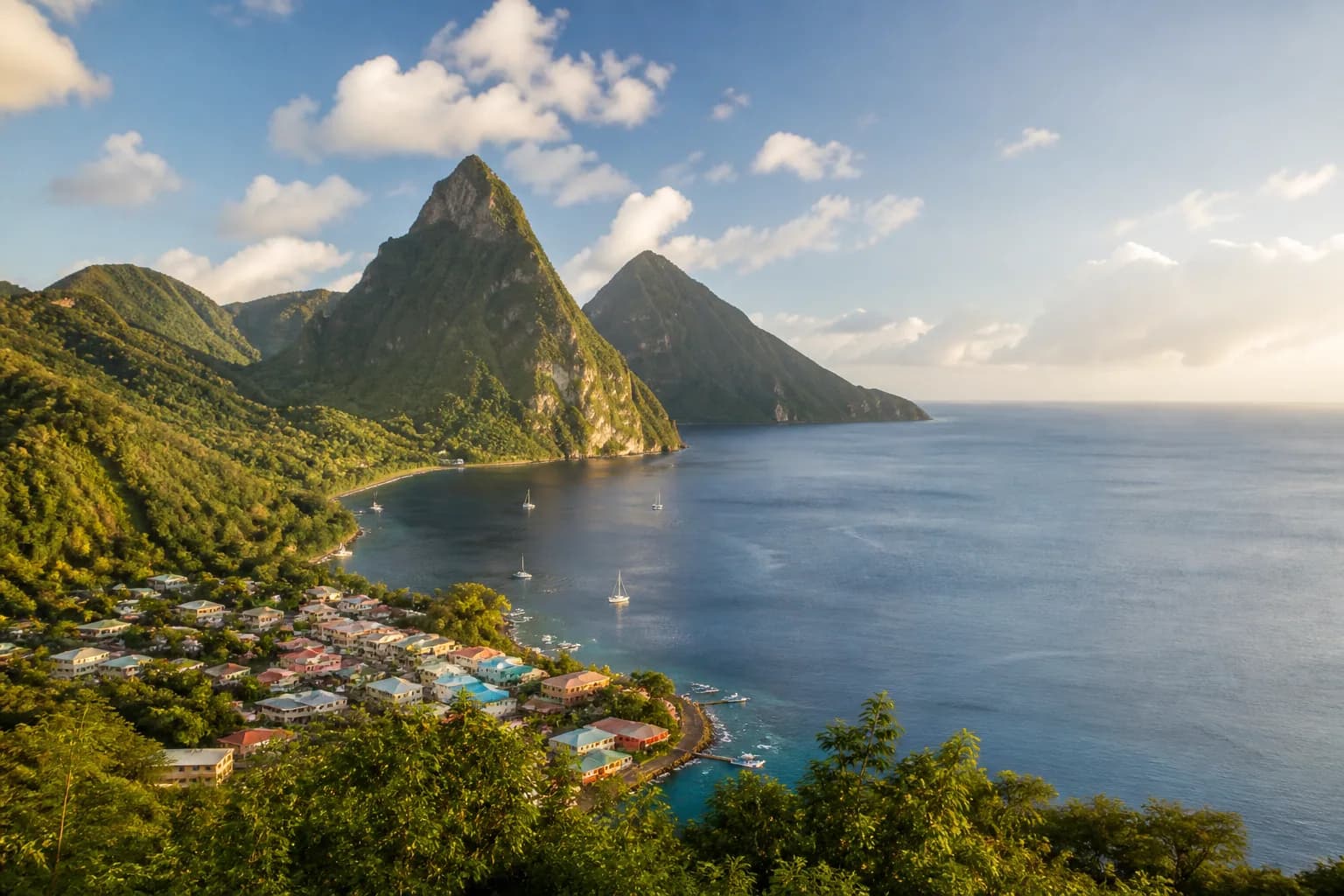 St Lucia travel destination scenery
